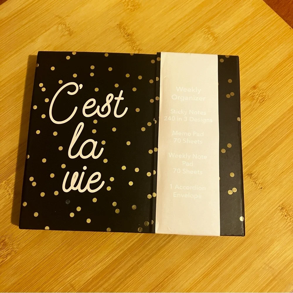 Black and Pink Decorative Planner